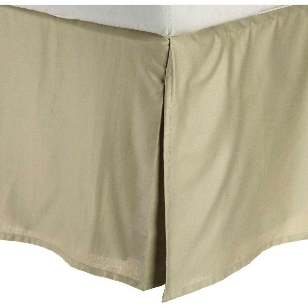 image3000 Series Wrinkle Resistant Cloud Solid Bed Skirt Twin XL TanSage