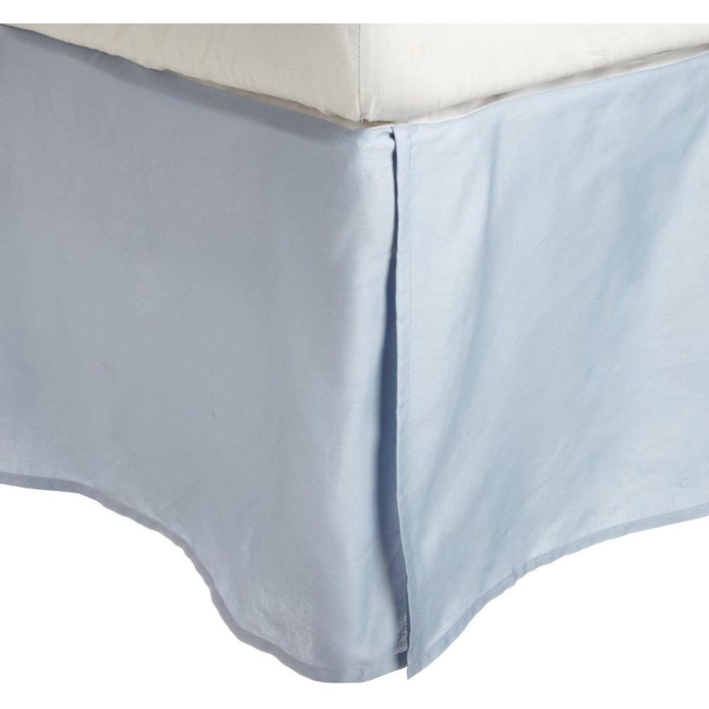 imageImpressions 200 Thread Count Solid Bedskirt Queen Sky BlueSky Blue