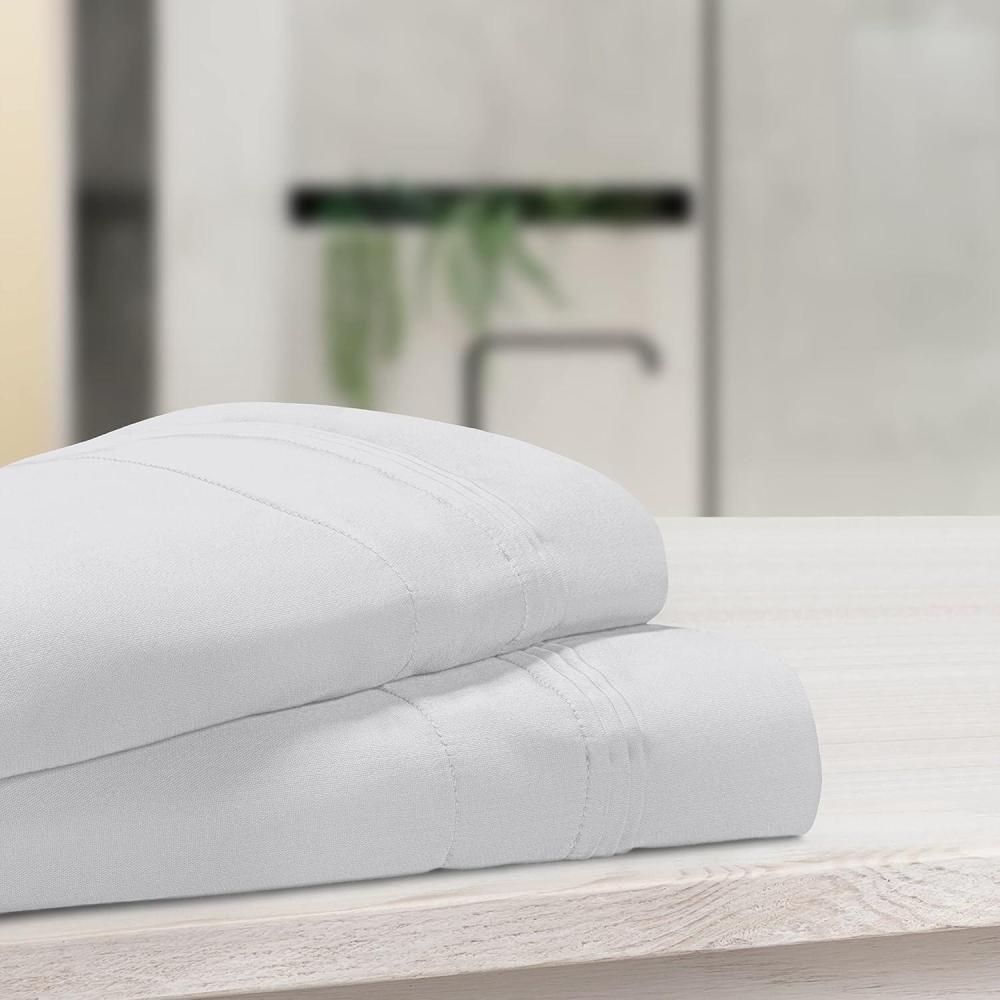 imageSUPERIOR 1000 Thread Count Egyptian Cotton Pillowcase Set Pillow Covers for All Pillows and Sleepers Soft Pillowcases for Bed Fashion Basics Large Cases 2Piece Set Standard Light BluePlatinum