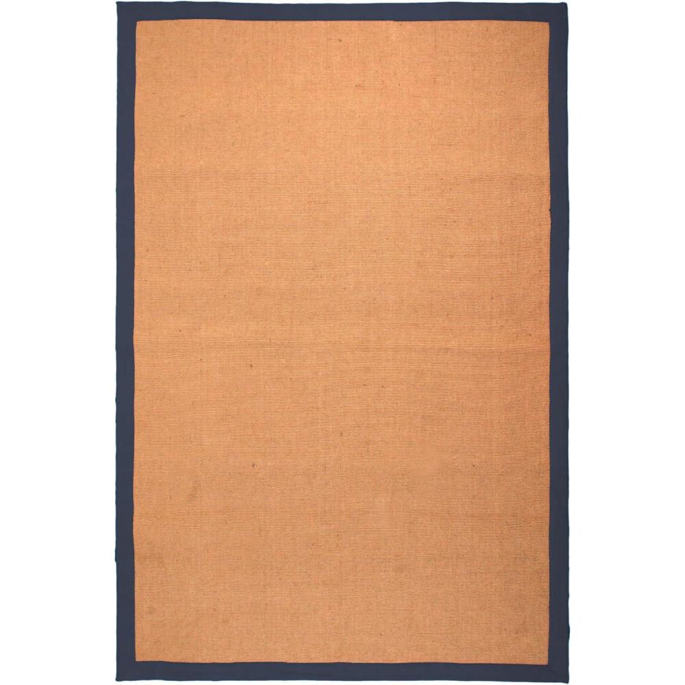 imageSUPERIOR Classic Collection Hand Woven Jute Rug 5X8  Navy BlueNavy Blue
