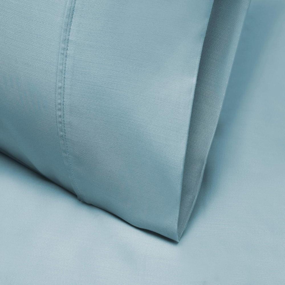 imageSuperior 1000 Thread Count Tencel Blend Pillowcase Set Standard IvoryBlue