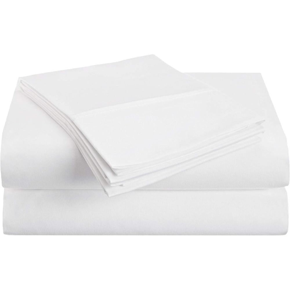 imageSuperior 1500 Series Premium Quality 100 Brushed Soft Microfiber 4Piece Luxury Deep Pocket Cooling Bed Sheet Set Hypoallergenic Wrinkle and Stain Resistant  Full TealWhite