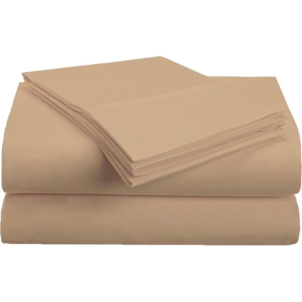 imageSuperior 1500 Series Premium Quality 100 Brushed Soft Microfiber 4Piece Luxury Deep Pocket Cooling Bed Sheet Set Hypoallergenic Wrinkle and Stain Resistant  Full TealTaupe