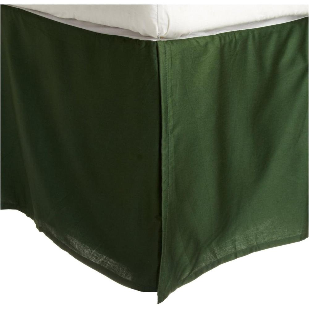 imageSuperior 200Thread Count Solid CottonBlend Bed Skirt LinenLight Green