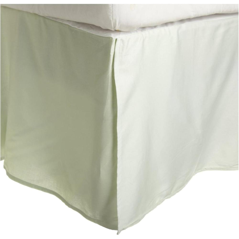imageSuperior 200Thread Count Solid CottonBlend Bed Skirt LinenMint