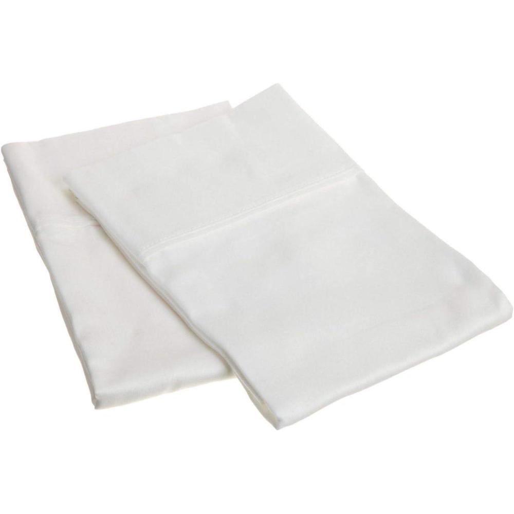 imageSuperior 700 Thread Count Egyptian Cotton Pillowcase Bed Set Modern Solid Sateen Naturally Breathable and Cooling Extra Comfort Pillow Cover Includes Two Pillowcases Standard CoralWhite