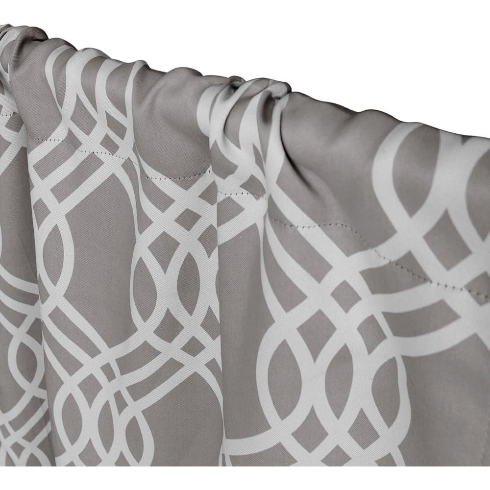 imageSuperior Blackout Curtains Room Darkening Bedroom Drapes Kitchen Living Room Window Accents Sun Blocking Thermal 2 Pack Ribbon Blackout Curtains Set of 2 52quot x 84quot SilverSilver