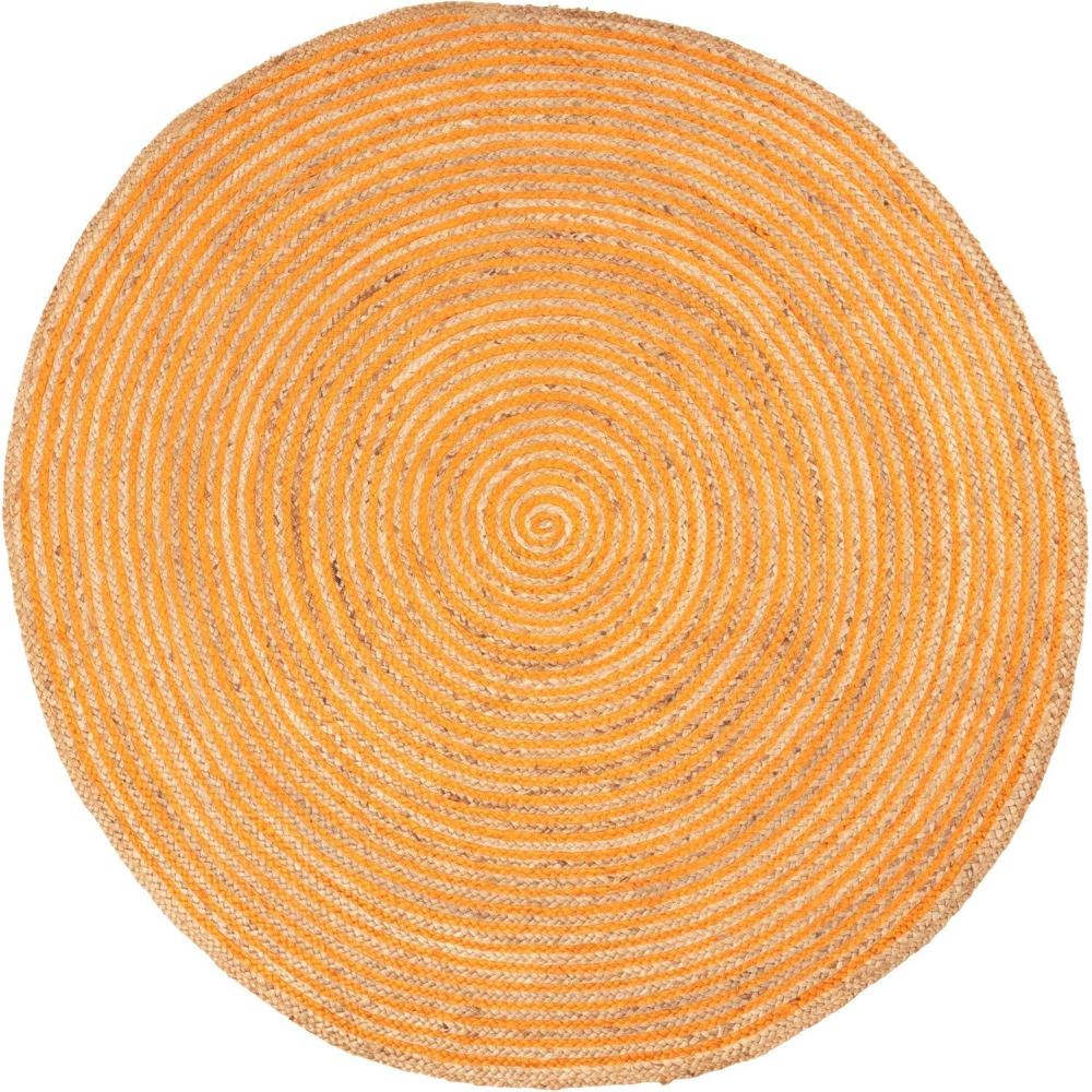 imageSuperior Braided Dyed Jute Handwoven Indoor Area Rug Jute Floor Decor For Living Room Hallway Entry Dining Room Bedroom Office Apartment HandWoven Modern Farmhouse Rugs 2 6quot x 8 Navy BlueOrange