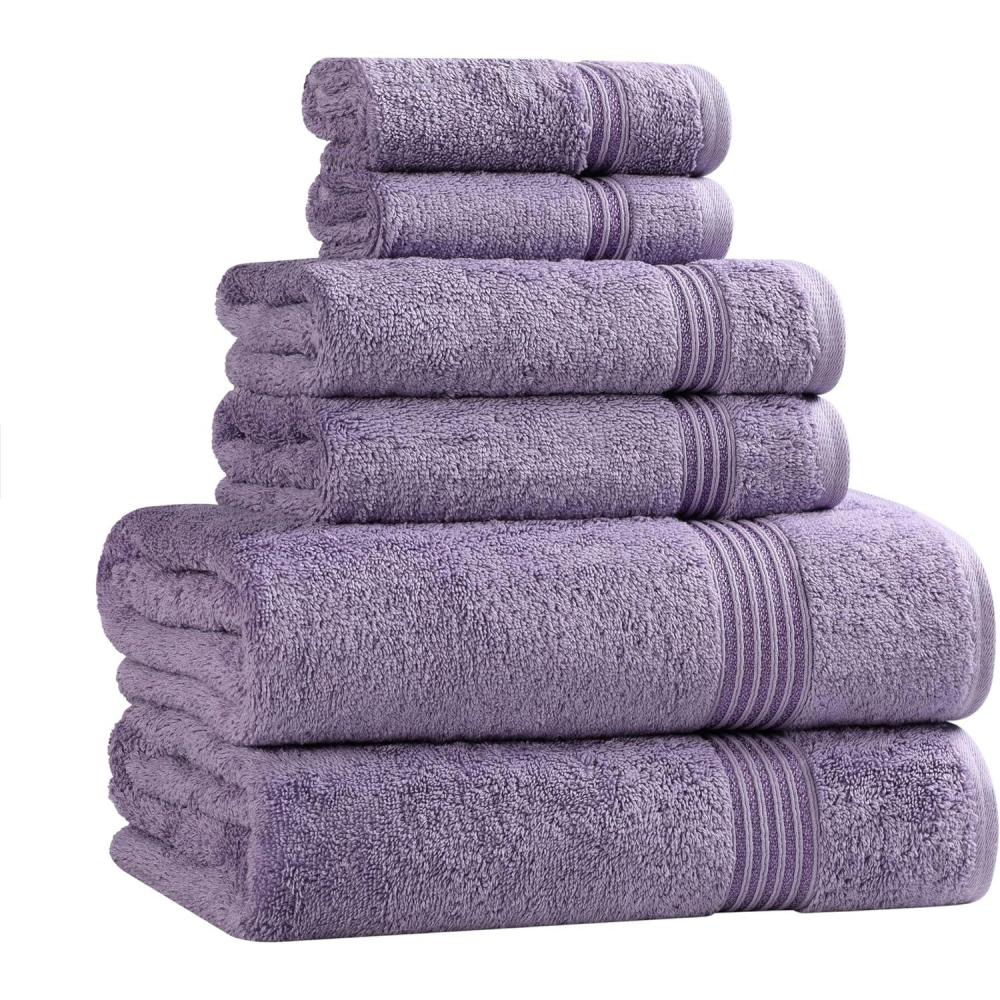 imageSuperior Egyptian Cotton 2Piece Bath Sheet Towel Set Oversized Body Towels For Adults And Kids Large Towel For Bath Shower Guest Bathroom Spa Gym Resort Essentials Airbnb PeachRoyal Purple
