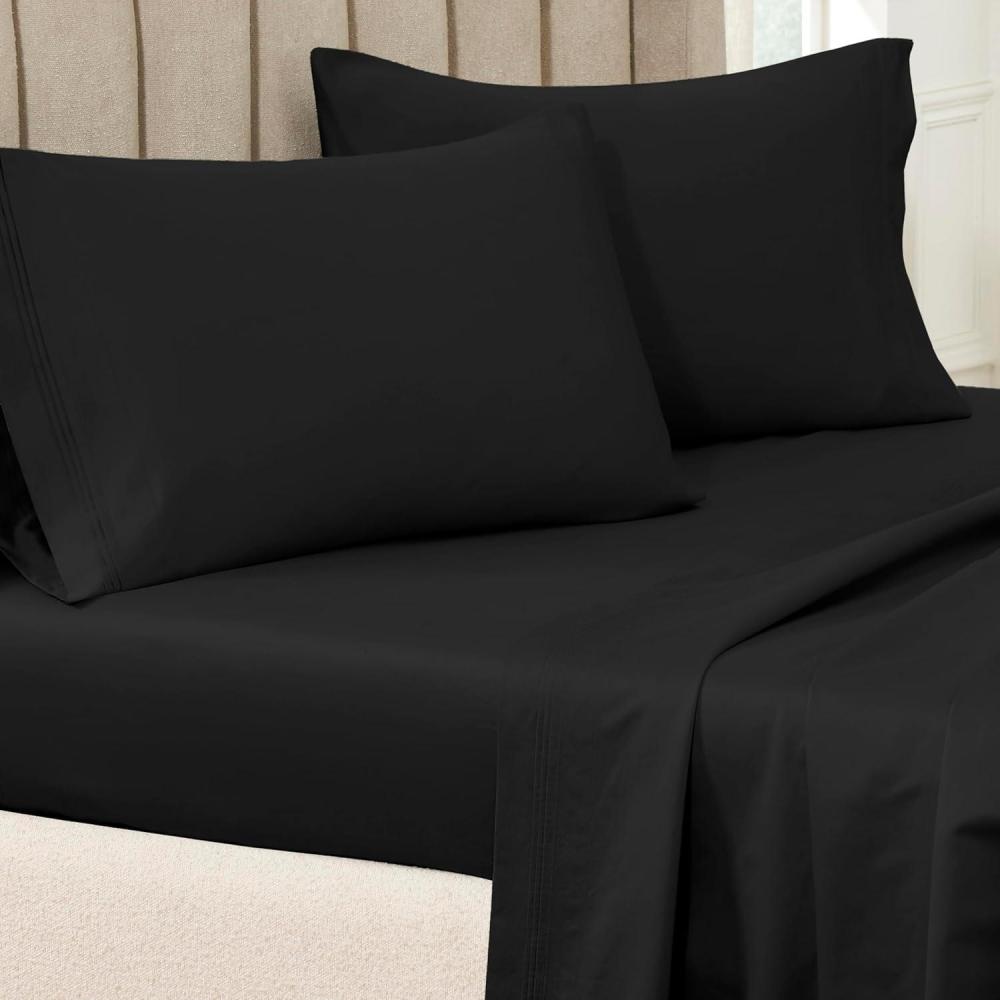 imageSuperior Egyptian Cotton Standard Pillowcases 650 Thread Count 2Pieces PlumBlack