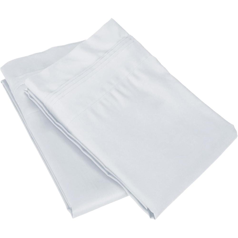 imageSuperior Egyptian Cotton Standard Pillowcases 650 Thread Count 2Pieces PlumLight Blue