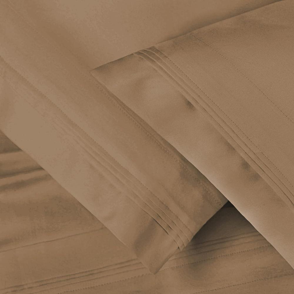 imageSuperior Egyptian Cotton Standard Pillowcases 650 Thread Count 2Pieces PlumTaupe