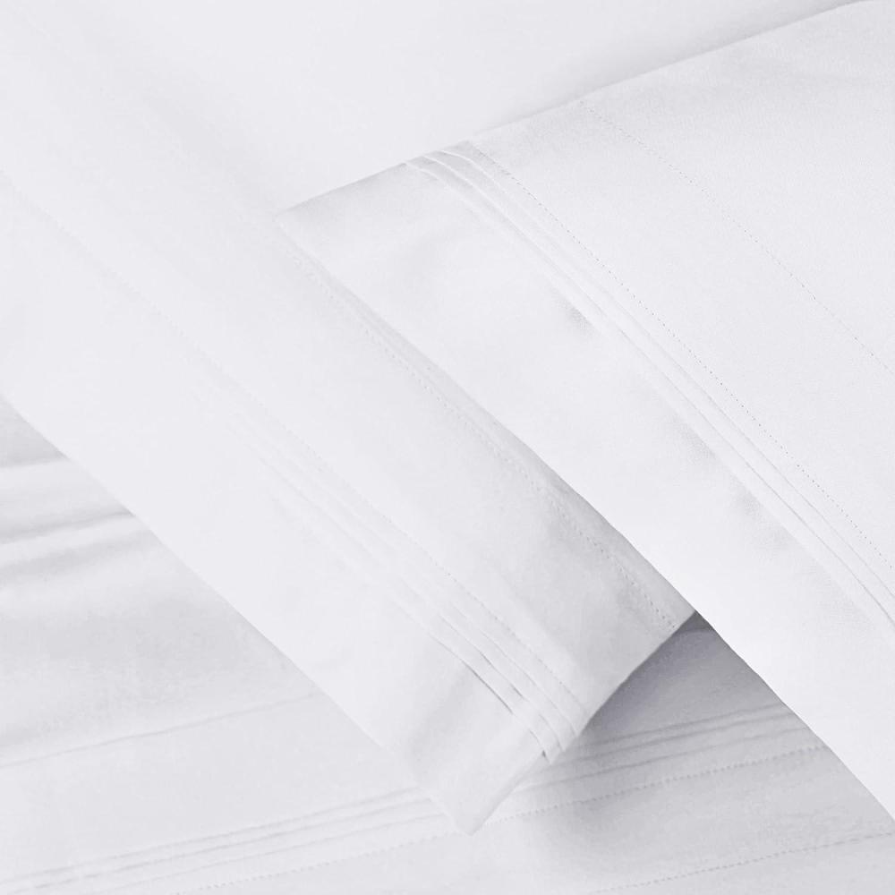 imageSuperior Egyptian Cotton Standard Pillowcases 650 Thread Count 2Pieces PlumWhite