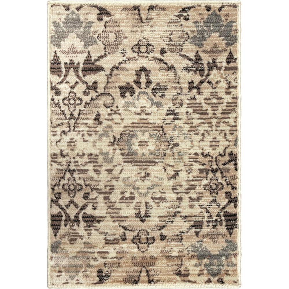 imageSuperior Folk Diamond Rustic Eclectic Bohemian PowerLoomed Indoor Area Rug 3 x 5 RedSlate
