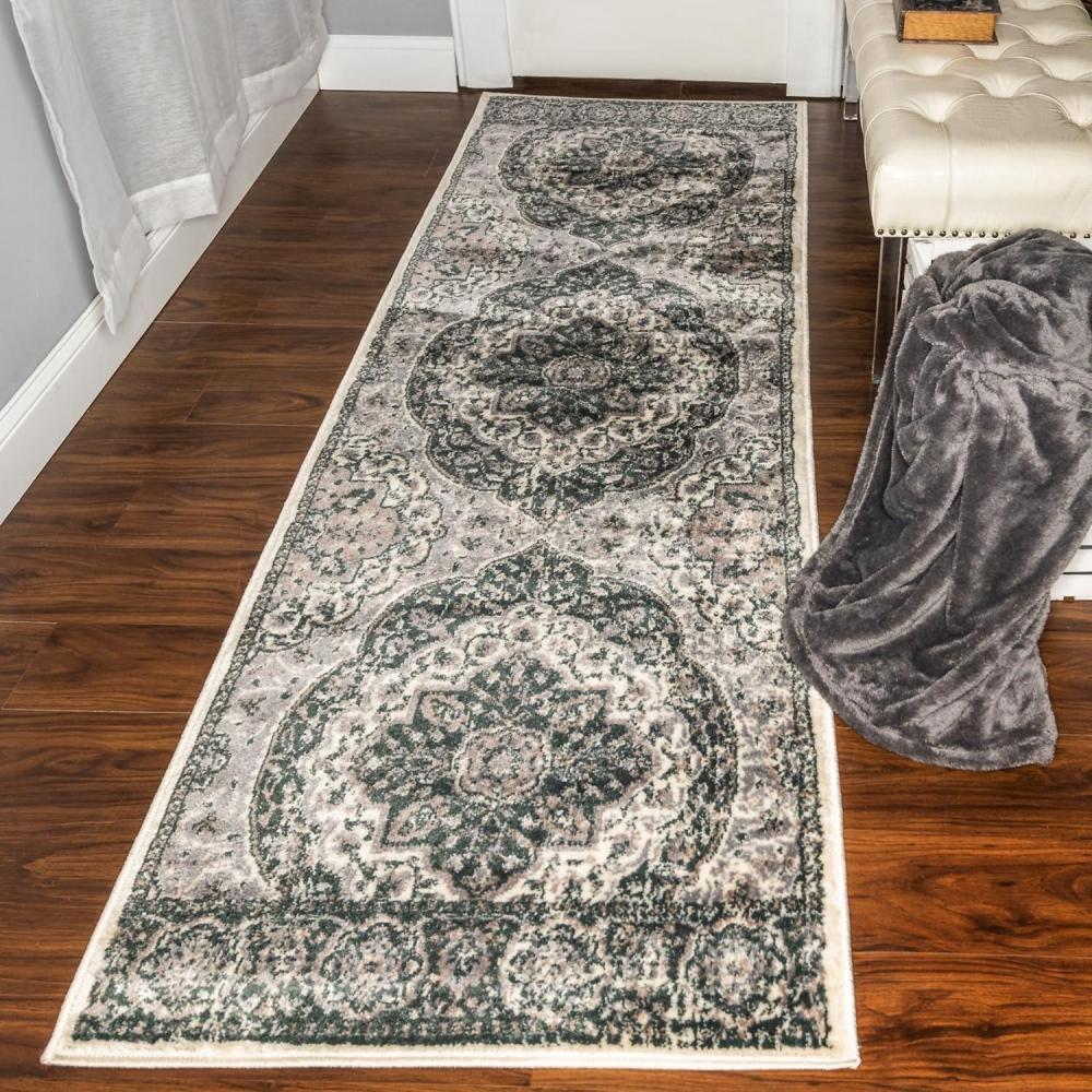 imageSuperior Indoor Area Rug Jute Backing Modern Plush Rugs for Entryway Living Room Kitchen Floors Bedroom Hallway Office Floor Cover Abstract Rugs Cobblestone Collection4 x 6 Brown BeigeNightfall Blue