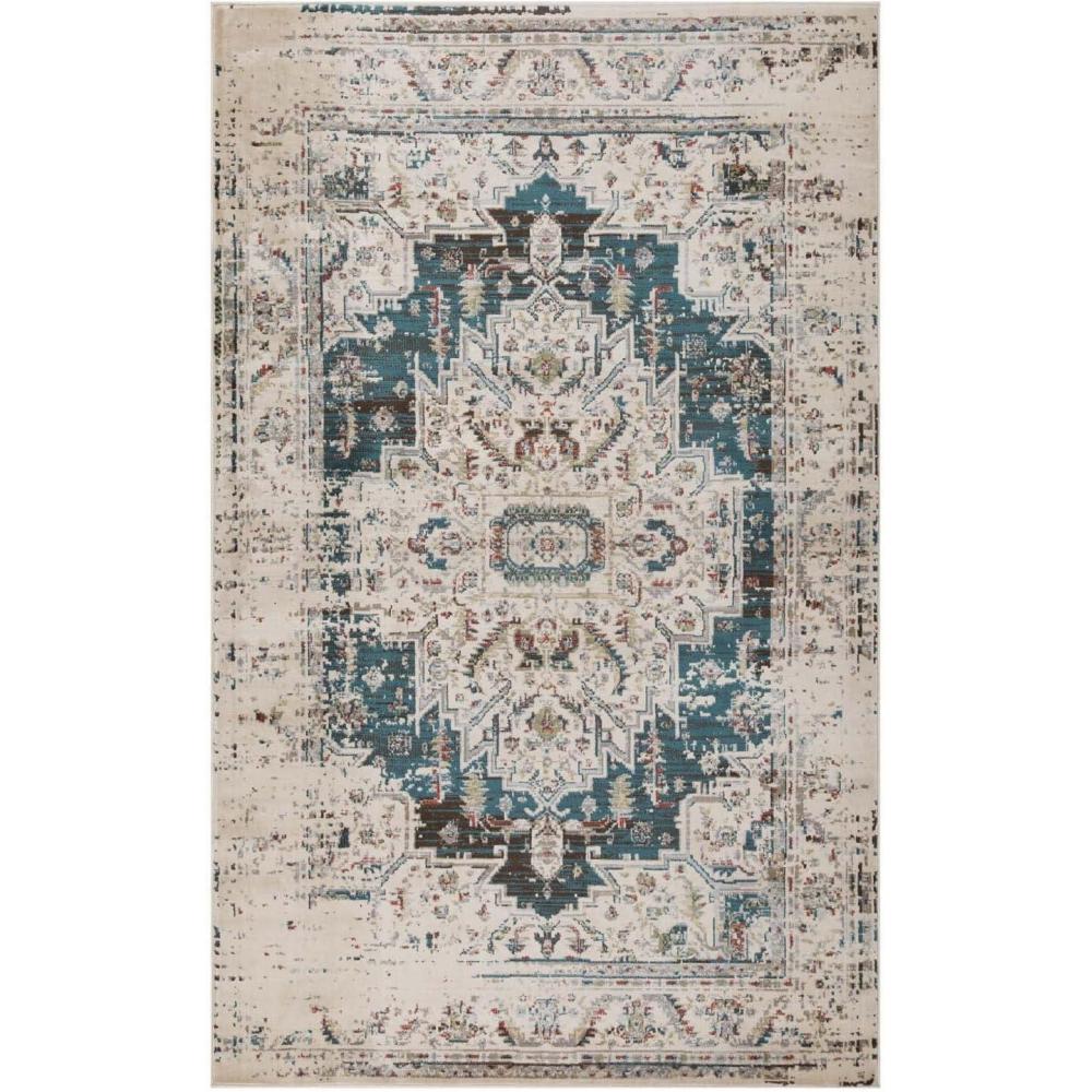 imageSuperior Indoor Area Rug or Runner Modern Abstract Floor Decor Soft Plush Rugs Aesthetic Home Accessories For Living Room Bedroom Office Kitchen Dining Cullen Collection 2 x 3 Brown BlackTeal