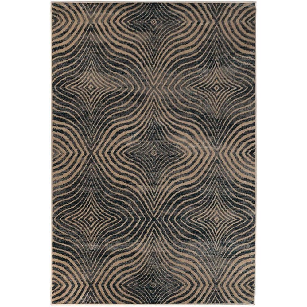 imageSuperior Indoor Area Rug or Runner Modern Abstract Floor Decor Soft Plush Rugs Aesthetic Home Accessories For Living Room Bedroom Office Kitchen Dining Cullen Collection 2 x 3 Brown BlackBrown Black