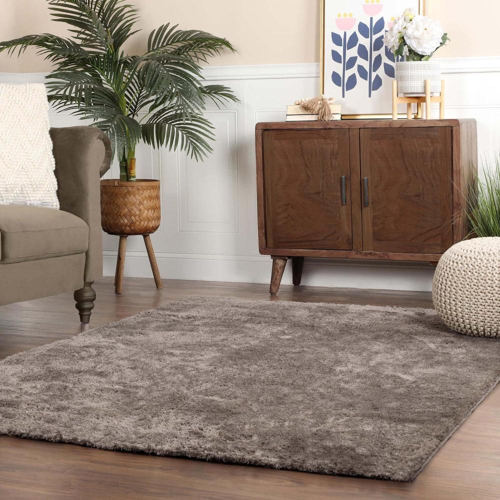 imageSuperior Indoor Large Shag Area Rug with NonSkid Foam Backing UltraSoft ampamp Fluffy Shaggy Rugs for Living Room Bedroom Office Dining Home Floor Decor California Collection Warm Stone 10 X 14