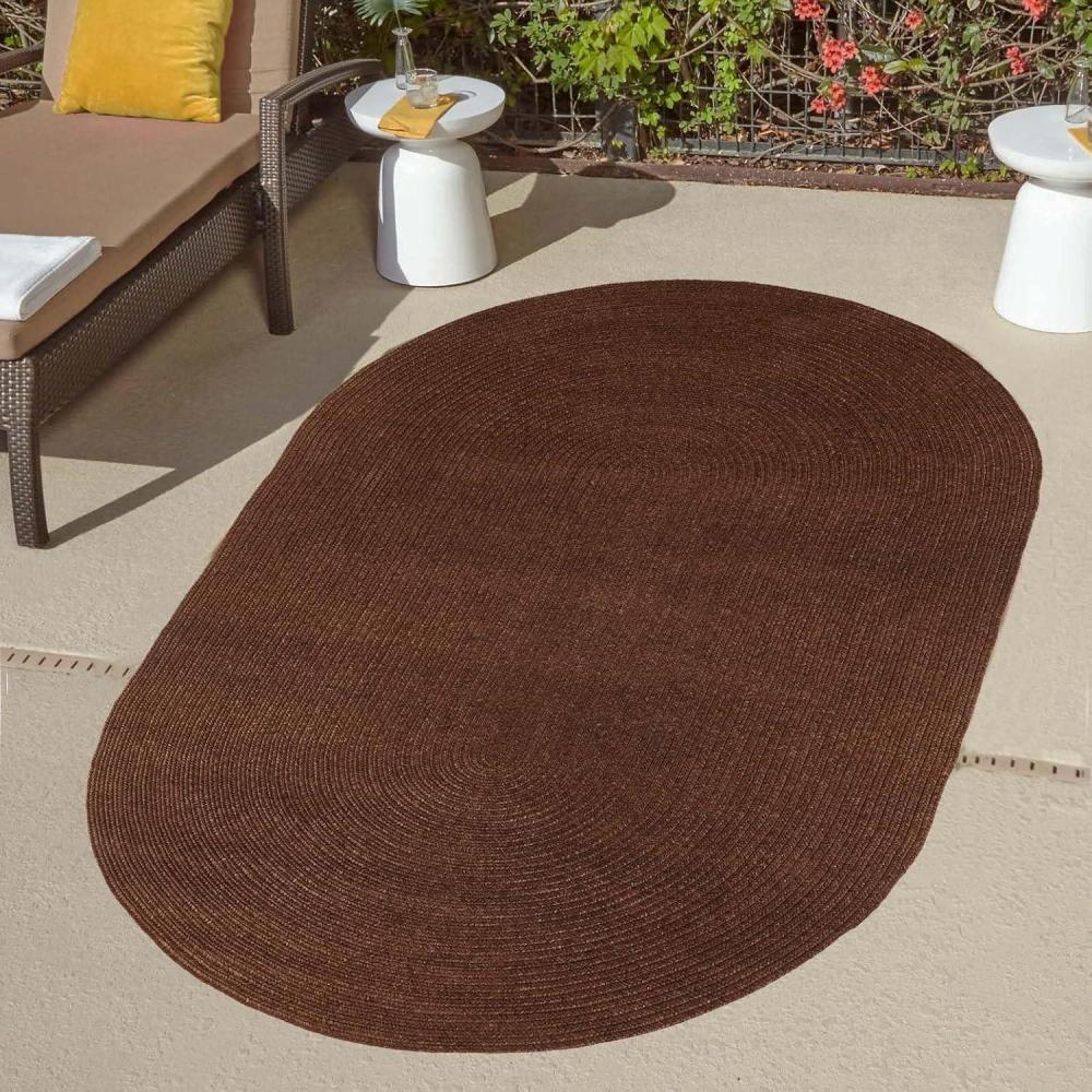 imageSuperior IndoorOutdoor Area Rug DualTone Reversible Braided Floor Decor for Patio Front Porch Entryway Living Room Office Nursery Artistic Home 5 x 8 Fog GreenWhiteCocoa