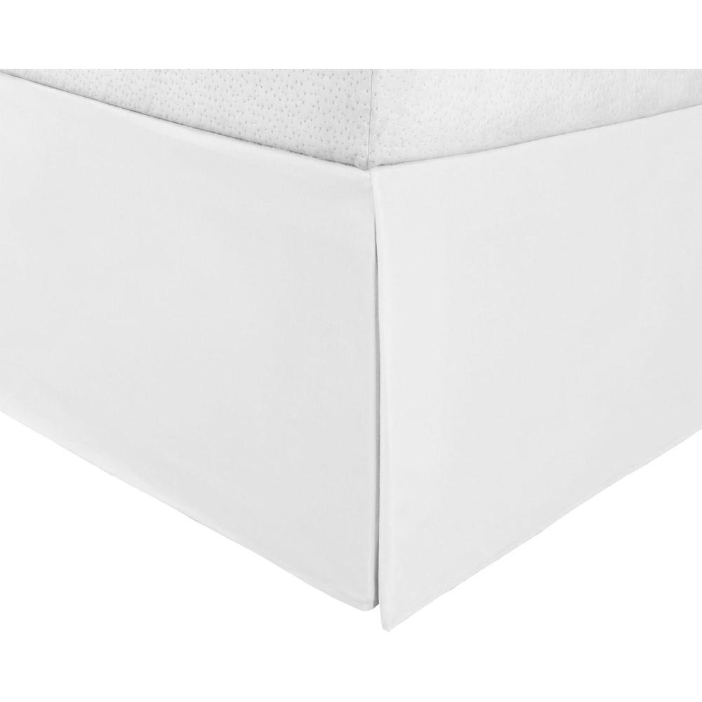 imageSuperior Infinity Luxury Soft 100 Brushed Microfiber Tailored Bed Skirt with 15 Drop Wrinkle Resistant with Pleats and Split Corners  Twin XL Bedskirt TanWhite