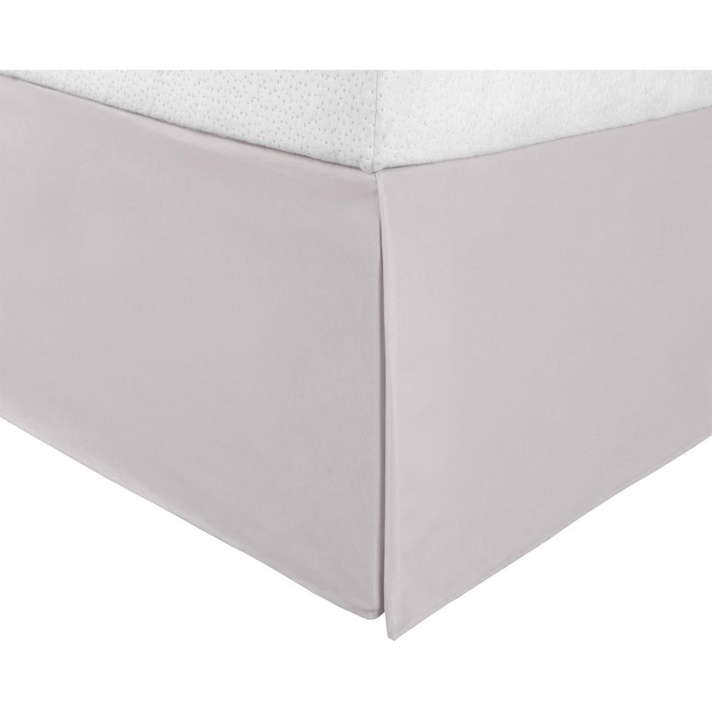 imageSuperior Infinity Luxury Soft 100 Brushed Microfiber Tailored Bed Skirt with 15 Drop Wrinkle Resistant with Pleats and Split Corners  Twin XL Bedskirt TanSilver