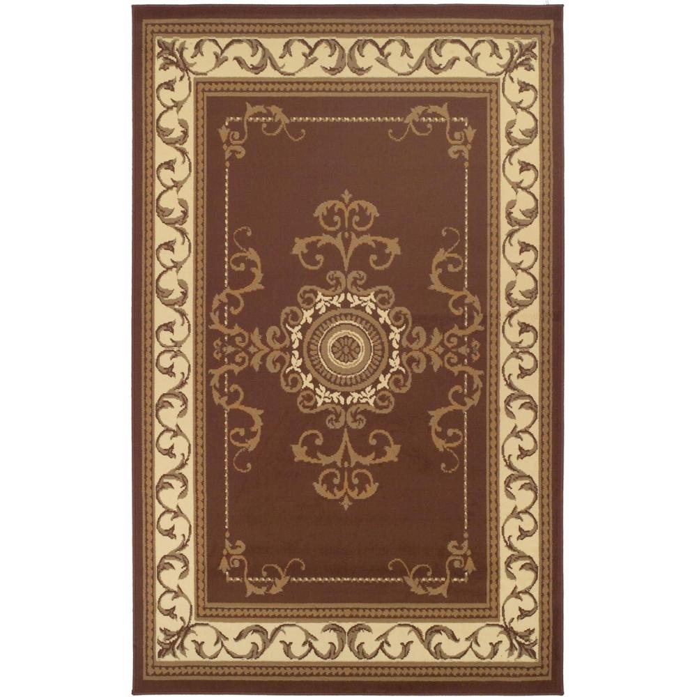 imageSuperior Kensington Area Rug 3 x 5 ToffeeBrown Ivory