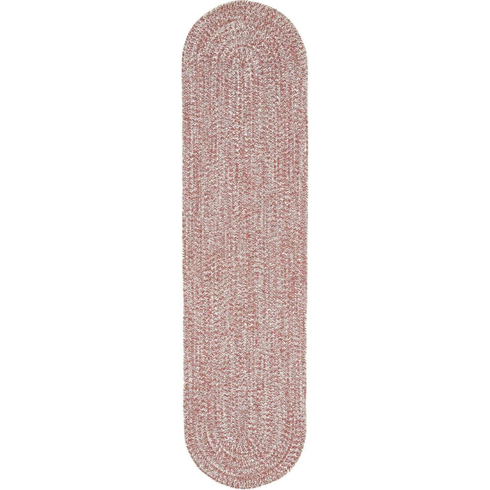 imageSuperior Kinallen Reversible Braided Oval IndoorOutdoor Area Rug for Living Room Bedroom Office Kitchen Dining Washable Rugs 6 x 9 BrickWhiteBrickwhite