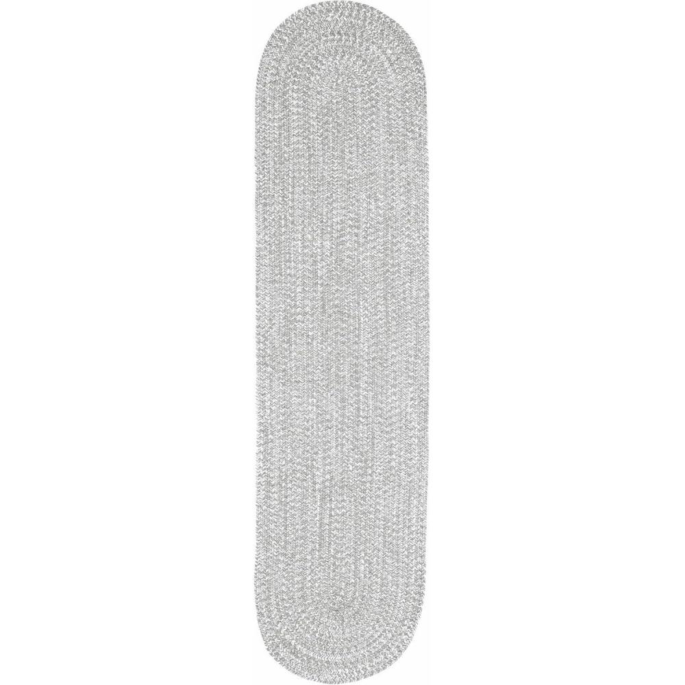 imageSuperior Kinallen Reversible Braided Oval IndoorOutdoor Area Rug for Living Room Bedroom Office Kitchen Dining Washable Rugs 6 x 9 BrickWhiteCanvaswhite