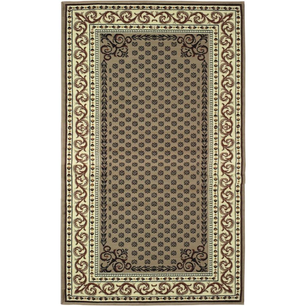 imageSuperior Stratton Collection Area Rug 8mm Pile Height with Jute Backing Luxurious French Traditional Aubusson Rug Design Fashionable and Affordable Woven Rugs 8 x 10 GreenMulticolor
