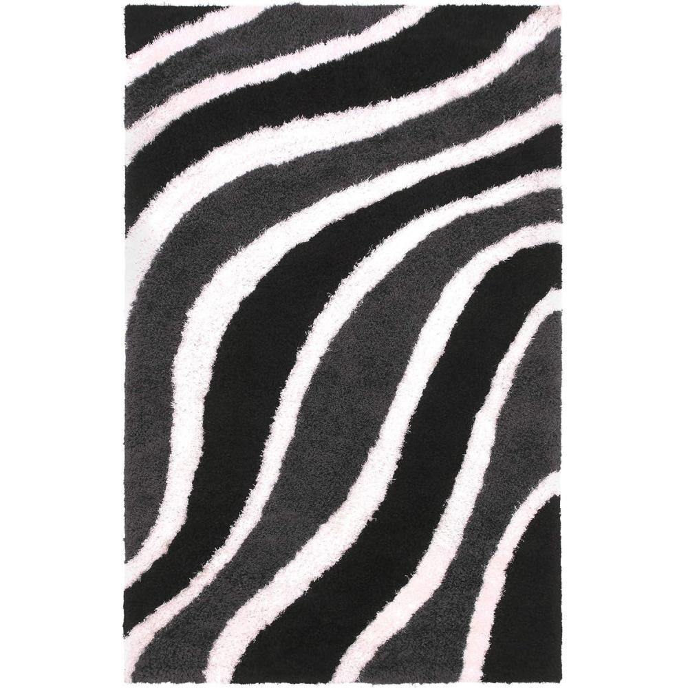 imageSuperior Waverling Shag Indoor Area Rug Black 4 x 6