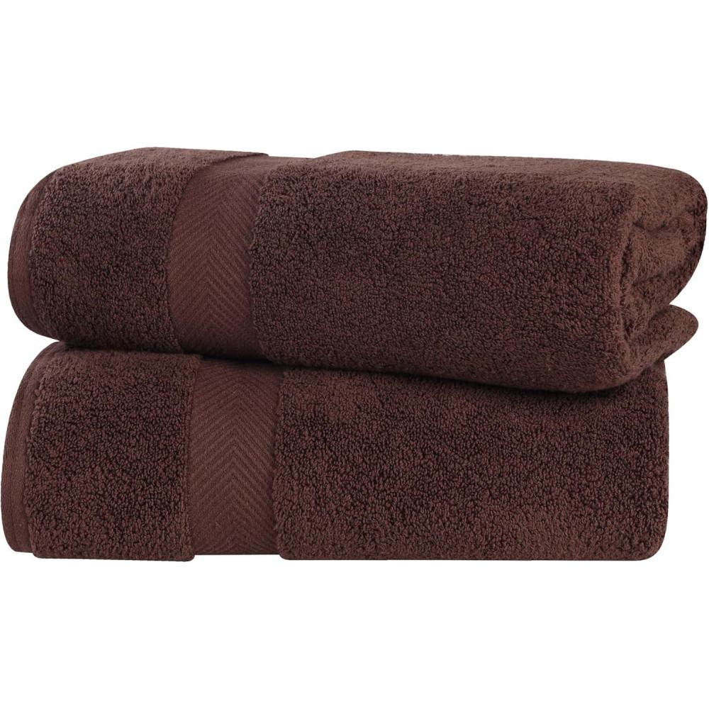 imageSuperior Zero Twist 100 Cotton Bathroom Towels Super Soft Fluffy and Absorbent Premium Quality 6 Piece Towel Set with 2 Washcloths 2 Hand Towels and 2 Bath Towels CoralEspresso