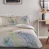 100% Cotton, 3-Piece Full/Queen Single Ply, Soft, Embroidered Peacock Duvet Cover Set(Multicolor)