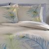100% Cotton, 3-Piece Full/Queen Single Ply, Soft, Embroidered Peacock Duvet Cover Set(Multicolor)