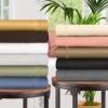 100% Egyptian Cotton 1500 Thread Count Oversized Standard Pillowcase Set Solid, White(Gold)