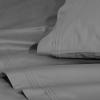 100% Egyptian Cotton 1500 Thread Count Oversized Standard Pillowcase Set Solid, White(Gray)