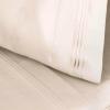 100% Egyptian Cotton 1500 Thread Count Oversized Standard Pillowcase Set Solid, White(Ivory)