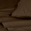 100% Egyptian Cotton 1500 Thread Count Oversized Standard Pillowcase Set Solid, White(Mocha)