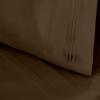 100% Egyptian Cotton 1500 Thread Count Oversized Standard Pillowcase Set Solid, White(Mocha)