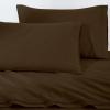 100% Egyptian Cotton 1500 Thread Count Oversized Standard Pillowcase Set Solid, White(Mocha)