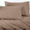 100% Egyptian Cotton 1500 Thread Count Oversized Standard Pillowcase Set Solid, White(Taupe)