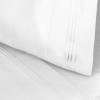 100% Egyptian Cotton 1500 Thread Count Oversized Standard Pillowcase Set Solid, White(White)