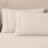 1200 Thread Count 100% Egyptian Cotton, Soft and Breathable, 2-Piece King Pillowcase Set Solid, White(Ivory)