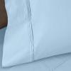 1200 Thread Count 100% Egyptian Cotton, Soft and Breathable, 2-Piece King Pillowcase Set Solid, White(Light Blue)