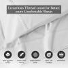 1200 Thread Count 100% Egyptian Cotton, Soft and Breathable, 2-Piece King Pillowcase Set Solid, White(Platinum)
