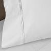 1200 Thread Count 100% Egyptian Cotton, Soft and Breathable, 2-Piece King Pillowcase Set Solid, White(Platinum)