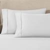 1200 Thread Count 100% Egyptian Cotton, Soft and Breathable, 2-Piece King Pillowcase Set Solid, White(Platinum)