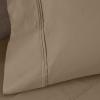 1200 Thread Count 100% Egyptian Cotton, Soft and Breathable, 2-Piece King Pillowcase Set Solid, White(Taupe)