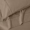 1200 Thread Count 100% Egyptian Cotton, Soft and Breathable, 2-Piece King Pillowcase Set Solid, White(Taupe)