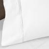 1200 Thread Count 100% Egyptian Cotton, Soft and Breathable, 2-Piece King Pillowcase Set Solid, White(White)