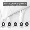 1200 Thread Count 100% Egyptian Cotton, Soft and Breathable, 2-Piece King Pillowcase Set Solid, White(White)